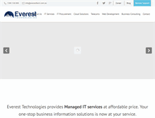 Tablet Screenshot of everesttech.com.au